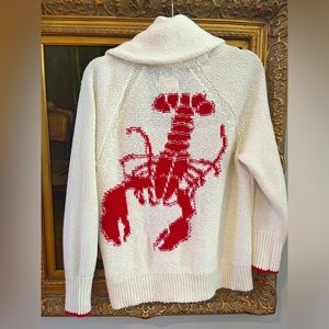 Maeve Lobster Cardigan. Size XS